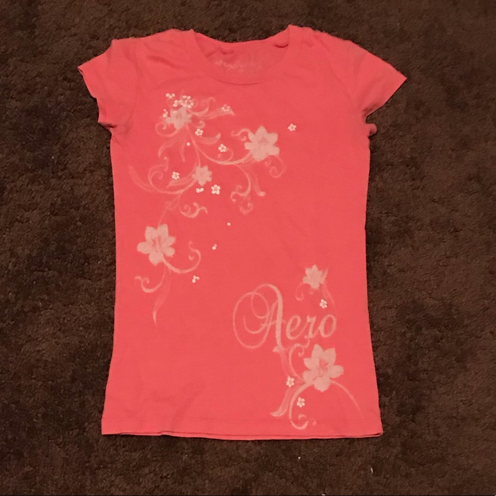 Aeropostale Pink Floral Top